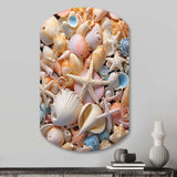 Seashell Realistic Treasures Realism - Asymmetric Metal Wall Art