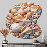 Seashell Realistic Treasures Realism - Asymmetric Metal Wall Art