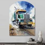 Heavy Duty Semi Truck I - Asymmetric Metal Wall Art