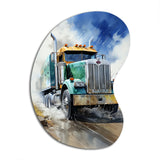 Heavy Duty Semi Truck I - Asymmetric Metal Wall Art