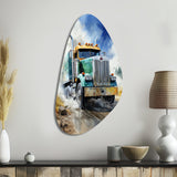 Heavy Duty Semi Truck I - Asymmetric Metal Wall Art