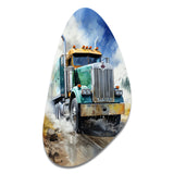 Heavy Duty Semi Truck I - Asymmetric Metal Wall Art