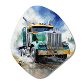 Heavy Duty Semi Truck I - Asymmetric Metal Wall Art