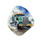 Heavy Duty Semi Truck I - Asymmetric Metal Wall Art