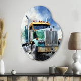 Heavy Duty Semi Truck I - Asymmetric Metal Wall Art