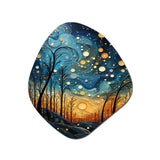 Sky Celestial Mosaic Landscape I - Asymmetric Metal Wall Art