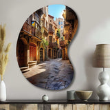 Spain Gothic Quarter In Barcelone - Asymmetric Metal Wall Art