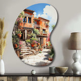 Spanish Hacienda Fauvism I - Asymmetric Metal Wall Art