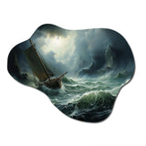 Stormy Seas Beauty III - Asymmetric Metal Wall Art