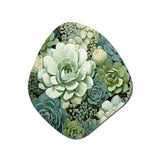 Green Succulents Flowers Serene Succulents IV - Asymmetric Metal Wall Art