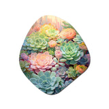 Green Succulents Succulent Dreams - Asymmetric Metal Wall Art