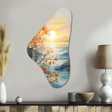 Bold Sunrise Eternal Renewal I - Asymmetric Metal Wall Art