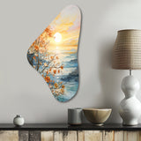 Bold Sunrise Eternal Renewal I - Asymmetric Metal Wall Art