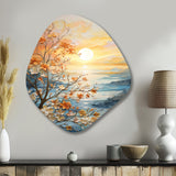 Bold Sunrise Eternal Renewal I - Asymmetric Metal Wall Art