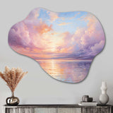 Sunset Cotton Candy Skies II - Asymmetric Metal Wall Art