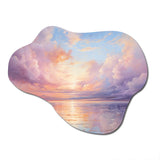 Sunset Cotton Candy Skies II - Asymmetric Metal Wall Art