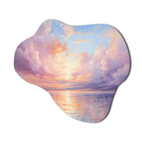 Sunset Cotton Candy Skies II - Asymmetric Metal Wall Art