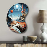 Surrealism Dalis Wonderland - Asymmetric Metal Wall Art