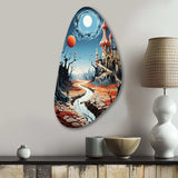 Surrealism Dalis Wonderland - Asymmetric Metal Wall Art