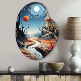 Surrealism Dalis Wonderland - Asymmetric Metal Wall Art