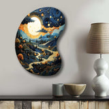 Surrealism Dreamscapes River II - Asymmetric Metal Wall Art