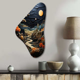 Surrealism Dreamscapes A Surrealist - Asymmetric Metal Wall Art