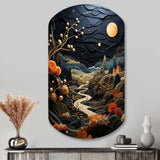 Surrealism Dreamscapes A Surrealist - Asymmetric Metal Wall Art