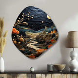 Surrealism Dreamscapes A Surrealist - Asymmetric Metal Wall Art