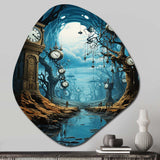 Surrealism Melting Clocks Surreal - Asymmetric Metal Wall Art