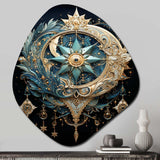 Symbols Crescent Moon And - Asymmetric Metal Wall Art