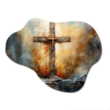 Cross A Powerful Symbol - Asymmetric Metal Wall Art