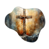 Cross A Powerful Symbol - Asymmetric Metal Wall Art