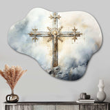 Symbols Cross A Powerful - Asymmetric Metal Wall Art