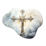 Symbols Cross A Powerful - Asymmetric Metal Wall Art