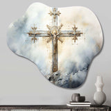 Symbols Cross A Powerful - Asymmetric Metal Wall Art