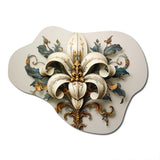 Fleur-De-Lis A Stylized Lilly Flower II - Asymmetric Metal Wall Art