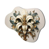 Fleur-De-Lis A Stylized Lilly Flower II - Asymmetric Metal Wall Art