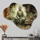 Thailand Ancient Buddha Ruins - Asymmetric Metal Wall Art