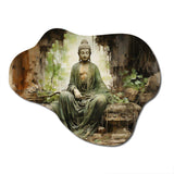 Thailand Ancient Buddha Ruins - Asymmetric Metal Wall Art