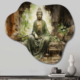 Thailand Ancient Buddha Ruins - Asymmetric Metal Wall Art