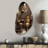 Toilet Industrial Chic Mixed II - Asymmetric Metal Wall Art