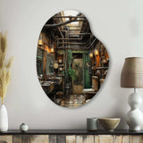 Toilet Industrial Elegance Mixed I - Asymmetric Metal Wall Art