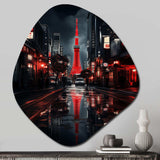 Tokyo Beautiful Cityscape I - Asymmetric Metal Wall Art