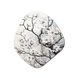 Grey White Tree Graphite Whispers I - Asymmetric Metal Wall Art