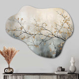 Tree Monochrome Ethereal Reverie I - Asymmetric Metal Wall Art