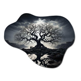 The Contrast Tree Monochrome II - Asymmetric Metal Wall Art