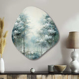 Pine Tree Enchanted Forest I - Asymmetric Metal Wall Art