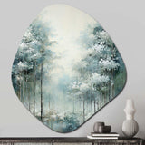 Pine Tree Enchanted Forest I - Asymmetric Metal Wall Art