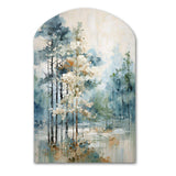 Pine Tree Enchanted Forest II - Asymmetric Metal Wall Art