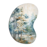 Pine Tree Enchanted Forest II - Asymmetric Metal Wall Art